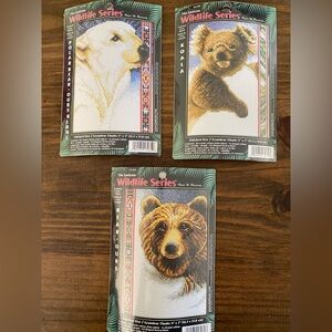 Wildlife Series Counted Cross Stitch Kits - Koala, Bear,Polar Bear, Brown Bear